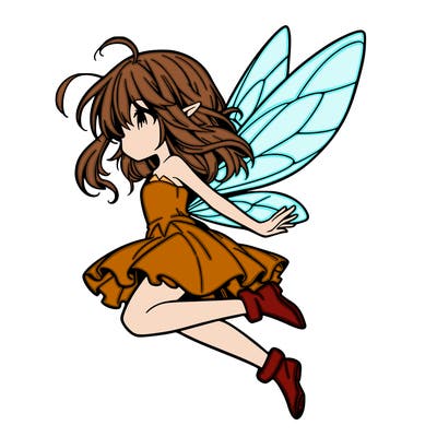 manga fairy flying