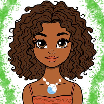 woman with curly hair