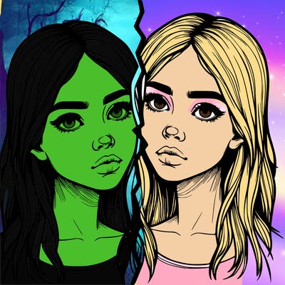 realistic girl split