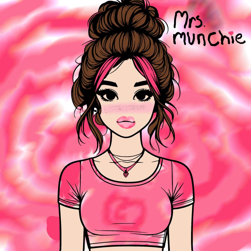 realistic girl with messy bun and croptop