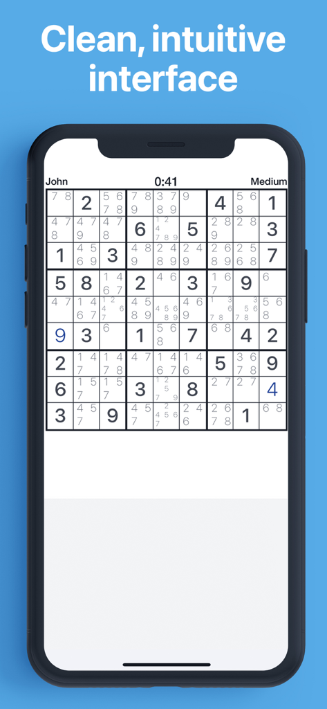 Pure Sudoku: The Logic Game - Pure Sudoku app showing a clean and intuitive logic puzzle interface