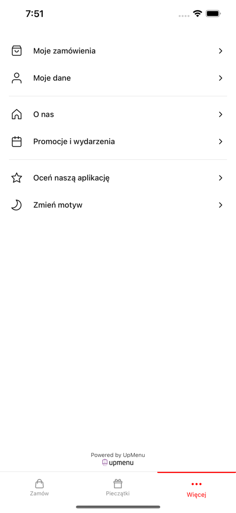 Menu interface of the Yayoi Ramen and Sushi World app listing user profile and restaurant details