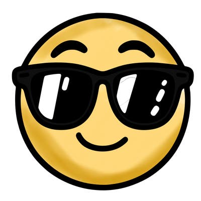 emoji with sunglasses