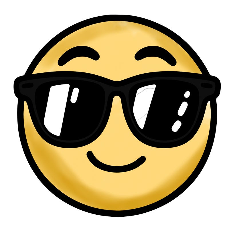 emoji with sunglasses