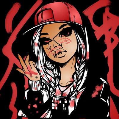 realistic hip hop girl