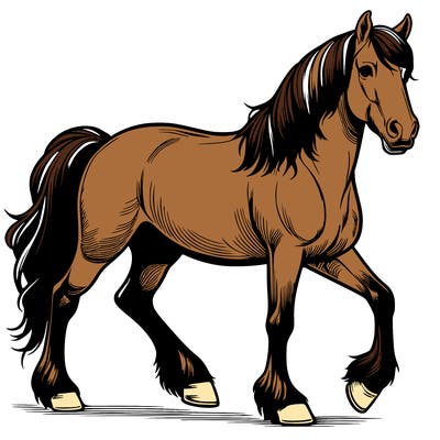 realistic horse