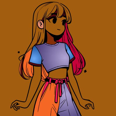 girl in a cute crop top