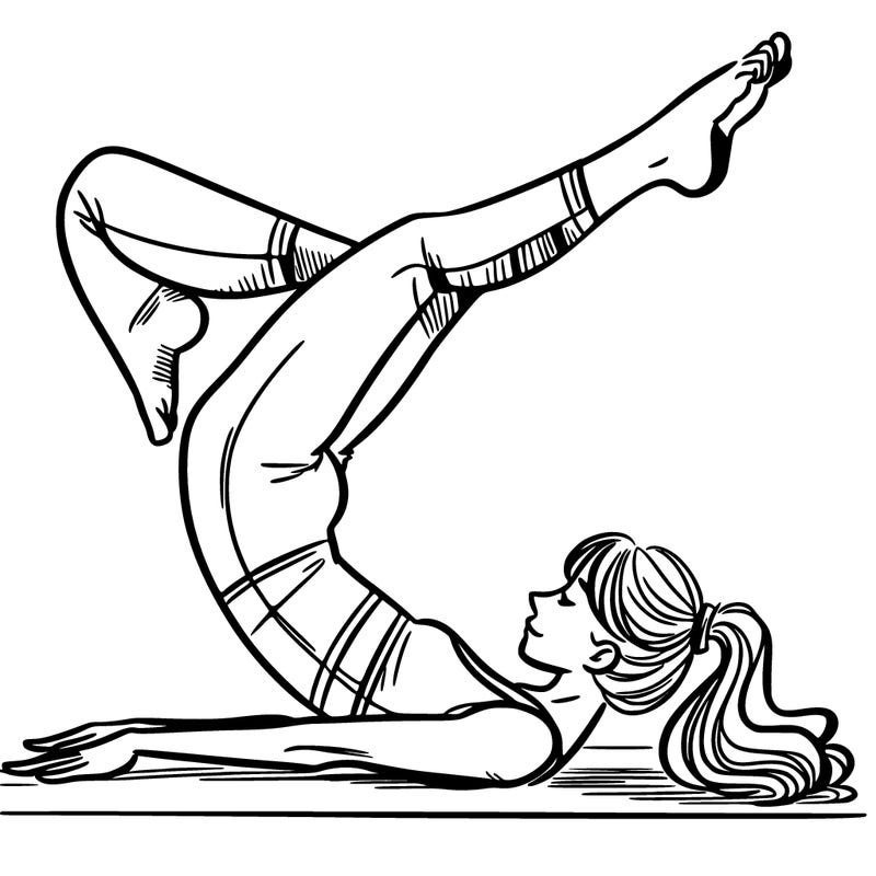 woman doing gymnastics