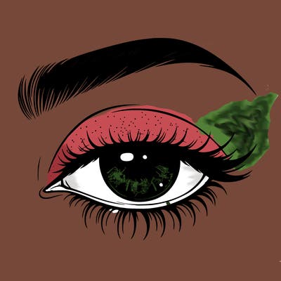 eye closed realistic