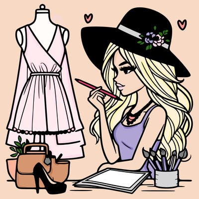 a stylish fashion designer