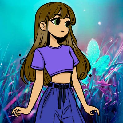 girl in a cute crop top