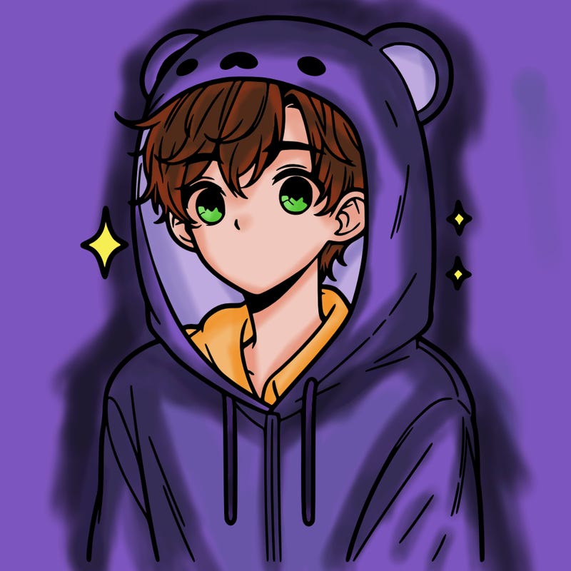 a 17 year old boy in a cute animal hoodie