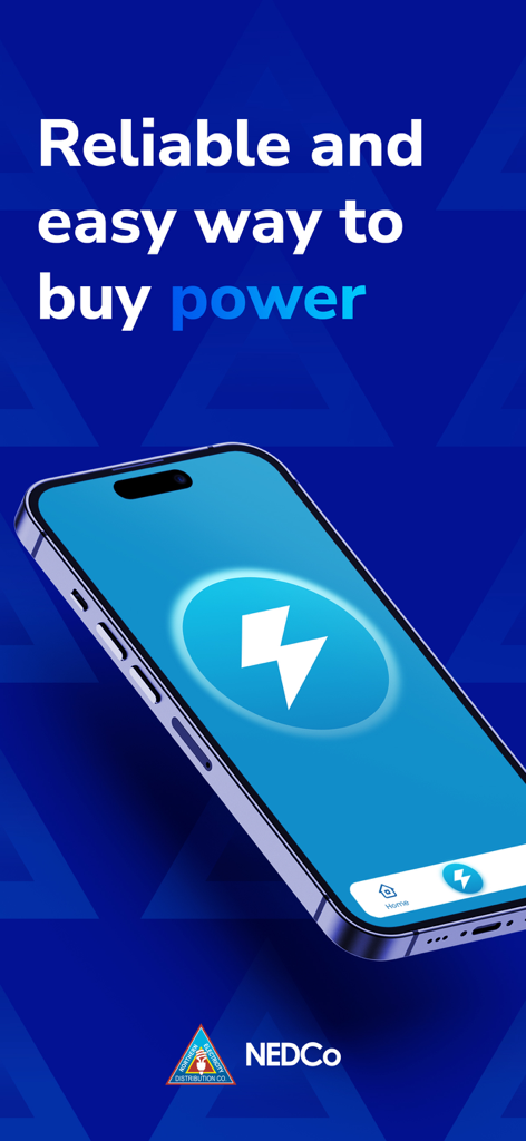NEDCo - NEDCo mobile app screen for electricity payment and power top up