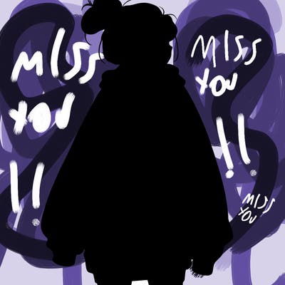 realistic girl with a oversized sweatshirt on and a bun