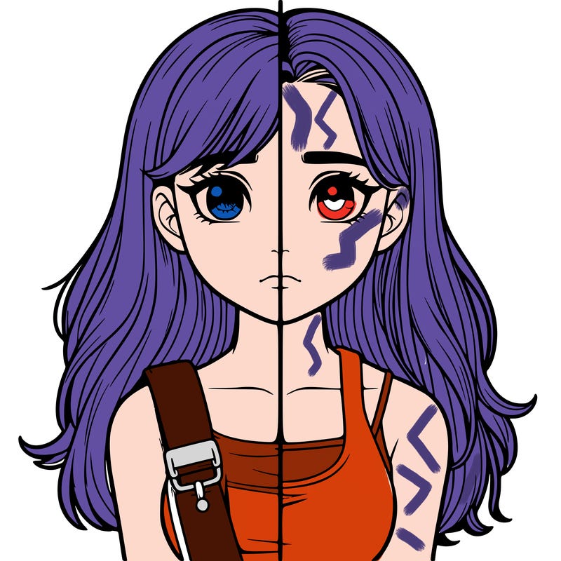 realistic girl split