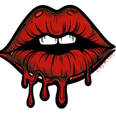 lips that look realistic and drip