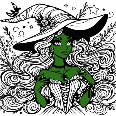 beautiful wicked witch. from wicked