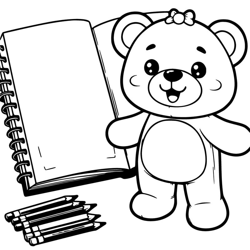 realistic blank drawing book