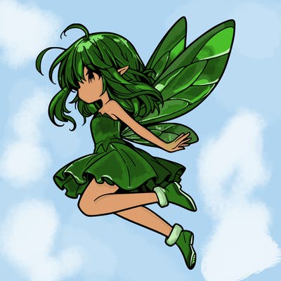 manga fairy flying