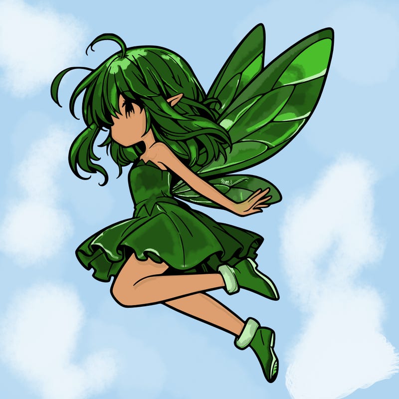 manga fairy flying
