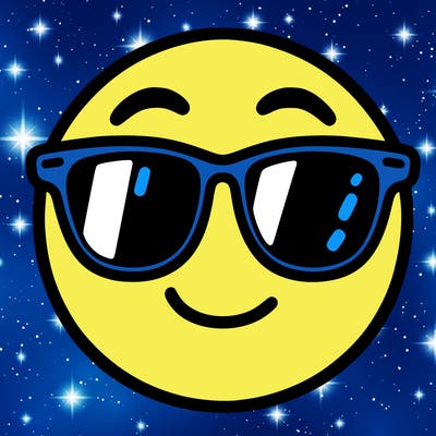 emoji with sunglasses