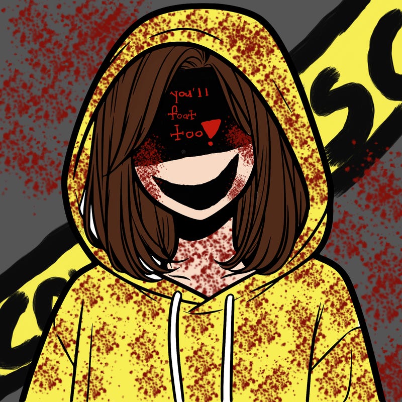 a faceless girl in a hoddie