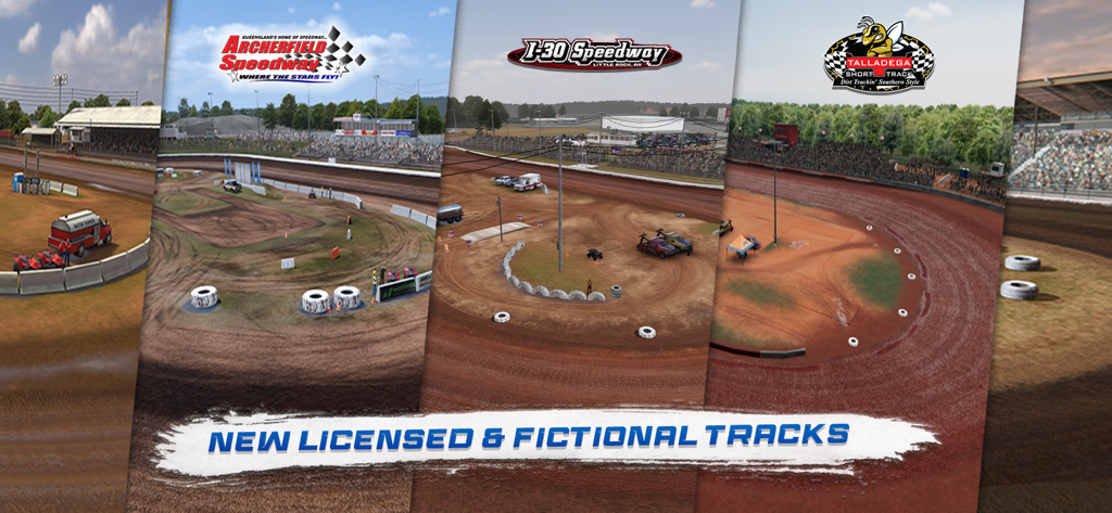 Dirt Trackin 3 - A showcase of new licensed and fictional dirt tracks in Dirt Trackin 3