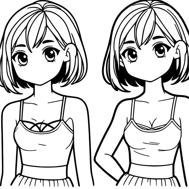 a girl with a tanktop