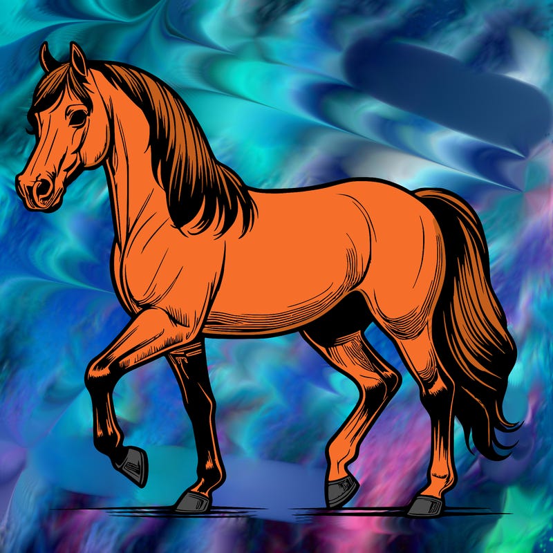 realistic arabian horse