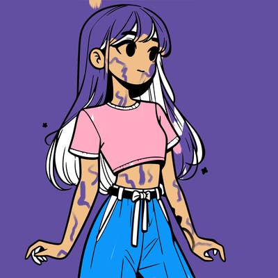 girl in a cute crop top