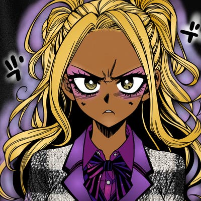 a really mad realistic manga girl