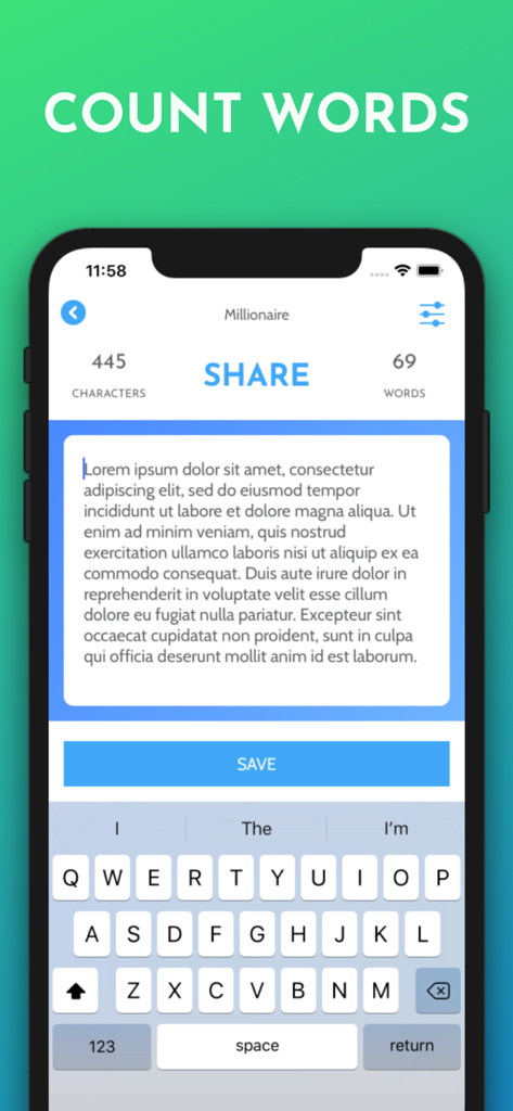 Word Counter & Notes - Productivity App | MWM