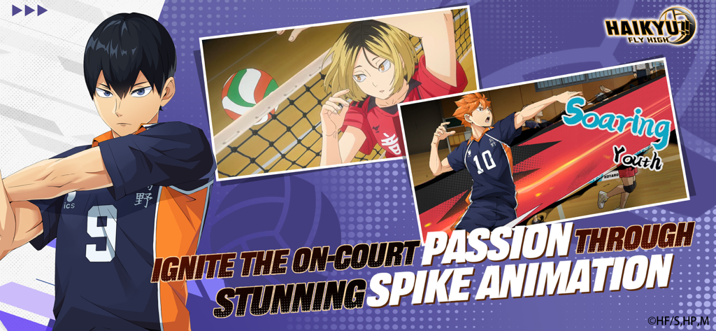 HAIKYU!! FLY HIGH - Haikyu Fly High game characters and stunning spike animations