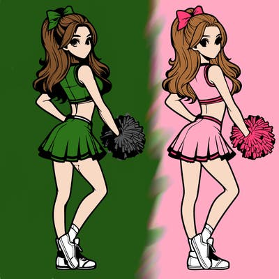 realistic cheerleader