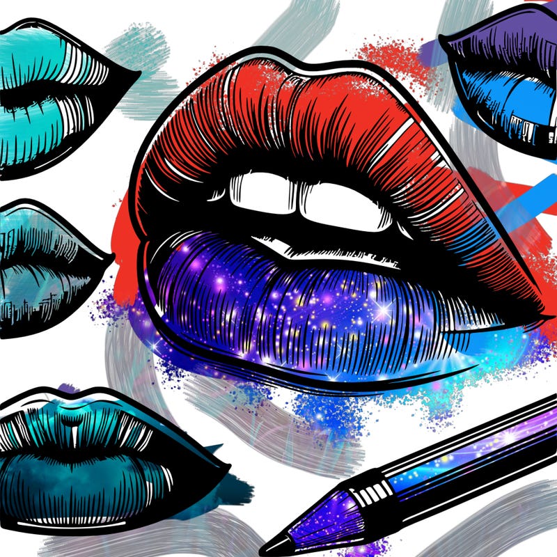 realistic  lips