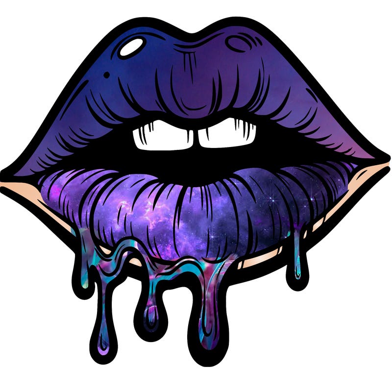 lips that look realistic and drip