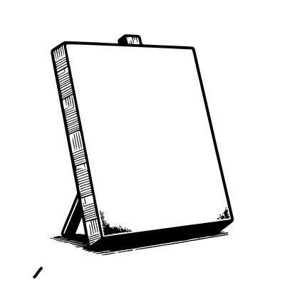 blank canvas realistic