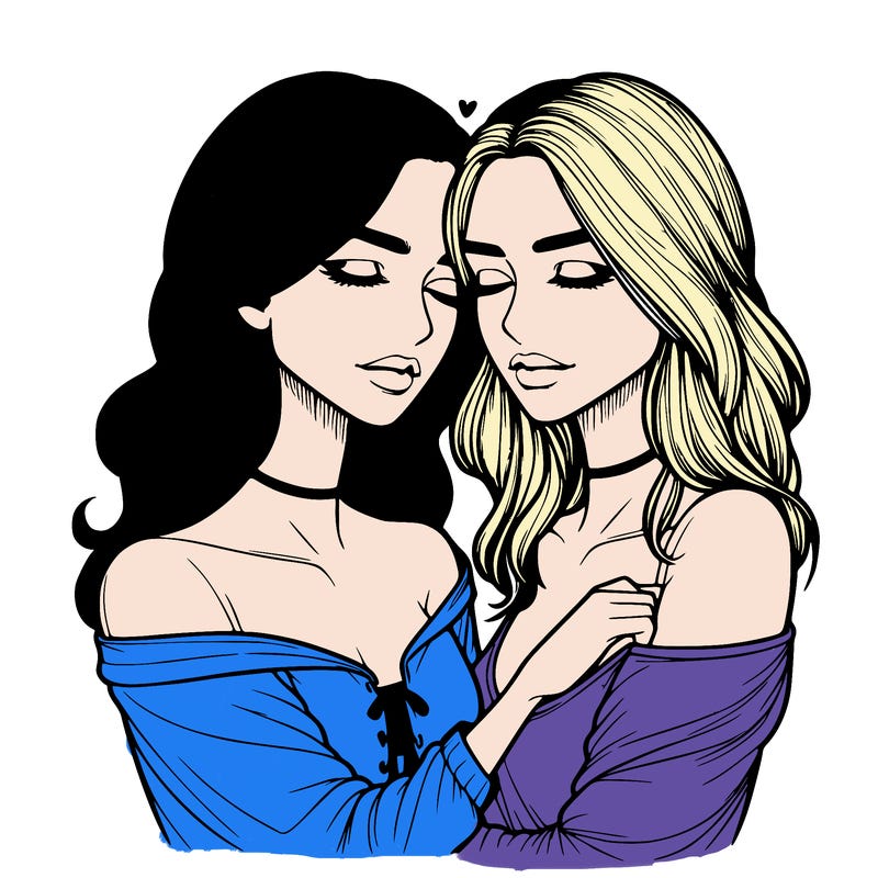 realistic girls in love