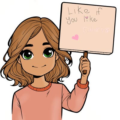 realistic girl holding up a sign