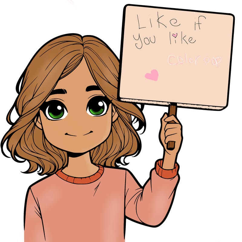 realistic girl holding up a sign