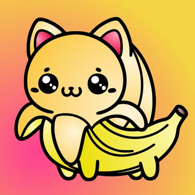 cute banana cat