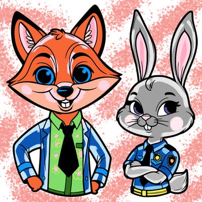 zootopia nick and judy