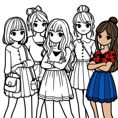 group of girls