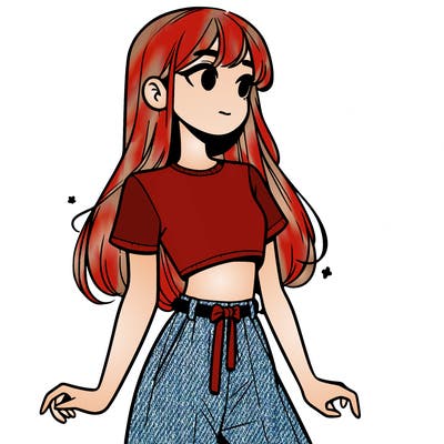 girl in a cute crop top