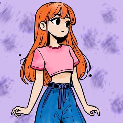 girl in a cute crop top