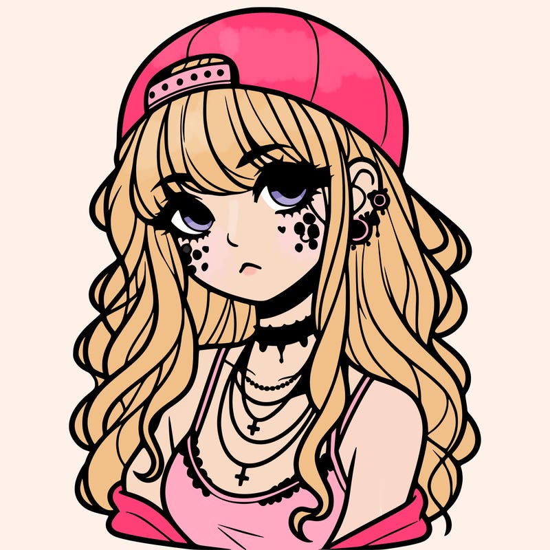 scene girl aesthetic