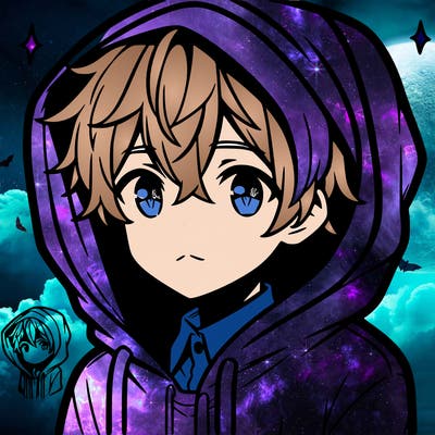 anime boy wearing a hoodie