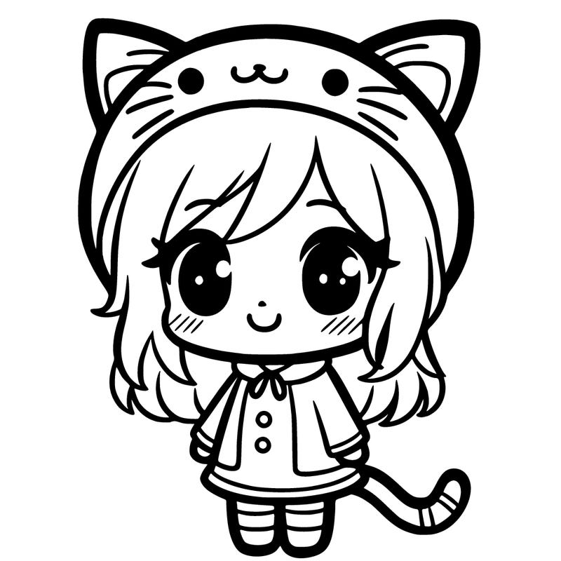 girl in a cat costume