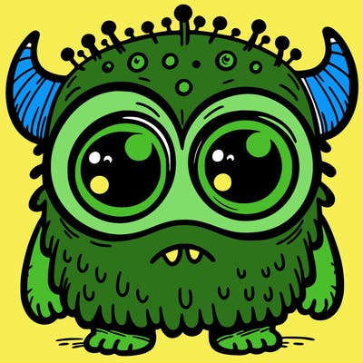 monster with big eyes