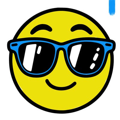 emoji with sunglasses